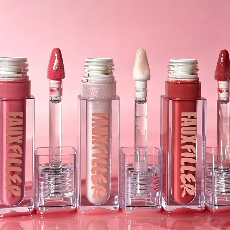 ROD Lipstick con Estuche para iPhone 17 16, Brillo Labial con Efecto Espejo, Base Correctora con Textura, Tinte, Lápiz Delineador de Labios, Colorete Líquido