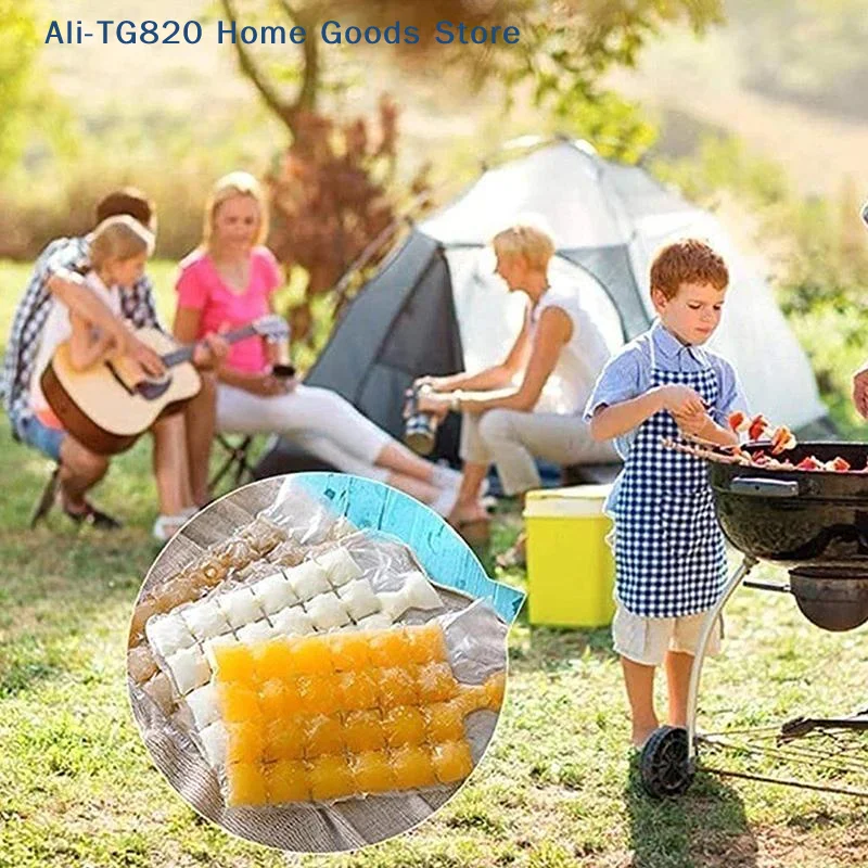 [TG820]50/100 Pcs Disposable Ice Pack Freezer Ice Pack Self-Sealed Make Edible Making Box Summer DIY Drink Ice