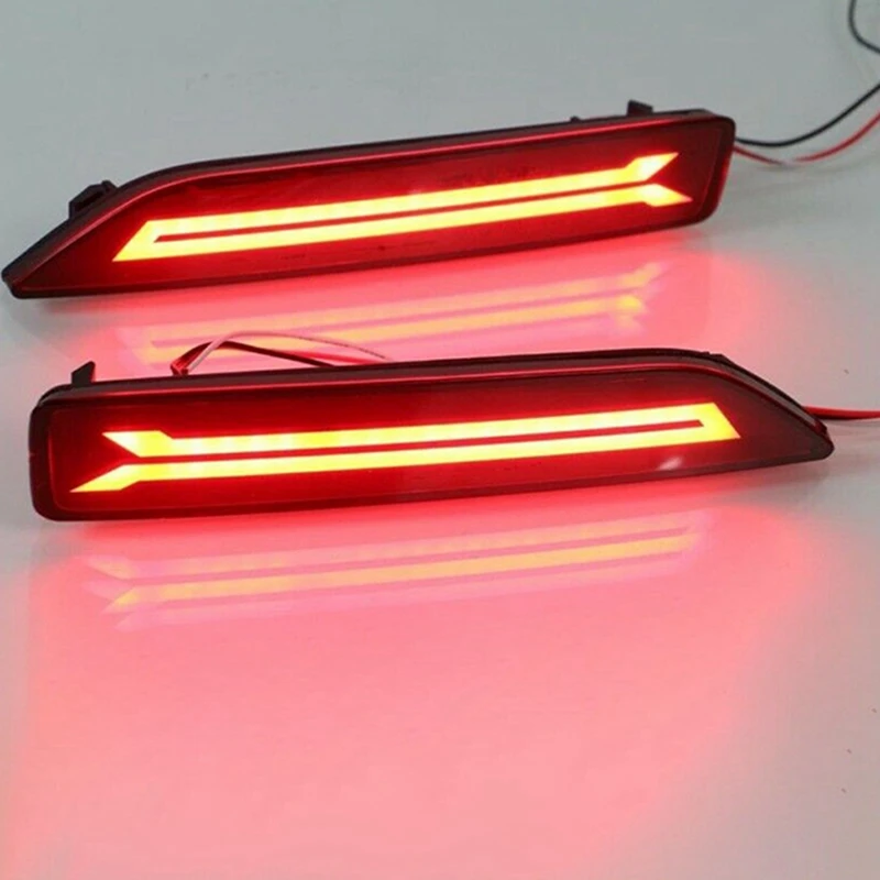 4PCS For Honda CRV CR-V 2007 2008 2009 Multi-Function LED Rear Bumper Light Rear Fog Lamp Auto Bulb Brake Light