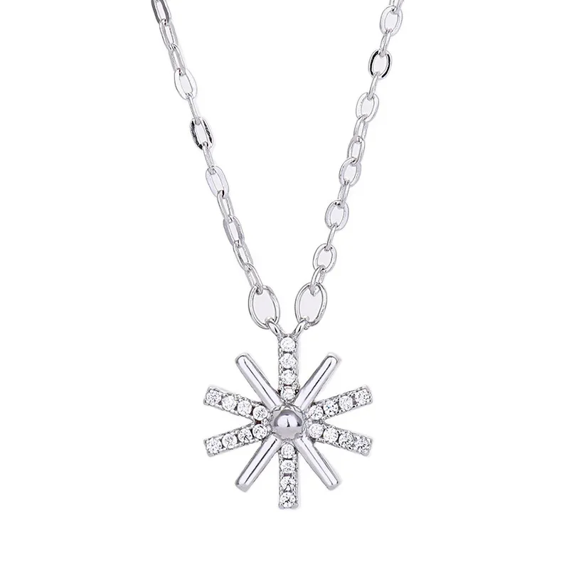 

Creative Star Cubic Zirconia Charm Necklace Classic Pendant Chain for Women Pop Party Match Bohemian and KPOP Style