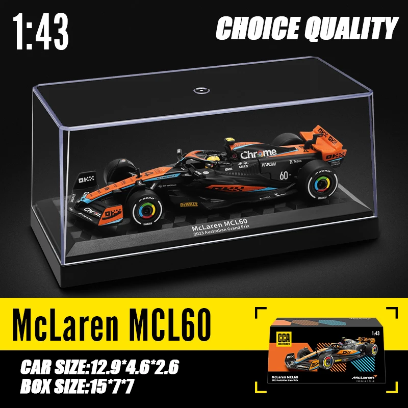 

1/43 2025 Australian Grand Prix 4# 81# F1 Team MCL60 Red Bull Racing Sports Car Alloy Diecast Model Kid Toy Gift Collect Decorat