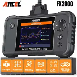 ANCEL FX2000 Car OBD2 Diagnostic Tool Auto 4 System ABS SRS Engine Transmission Scan Tool Professional Code Reader Free Update