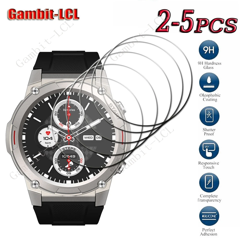 9 H Orijinal Smartwatch Sert Temperli Cam Zeblaze Vibe 7 Pro 1.43 ''GPS akıllı saat Vibe7Pro Ekran Koruyucu Kapak Filmi