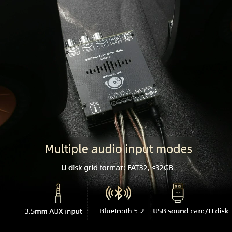 SOTAMIA TPA3221 Bluetooth Power Amplifier Board (integrated/leaded) 100W+100W 2.0 Channel HIFI Audio Amplifier