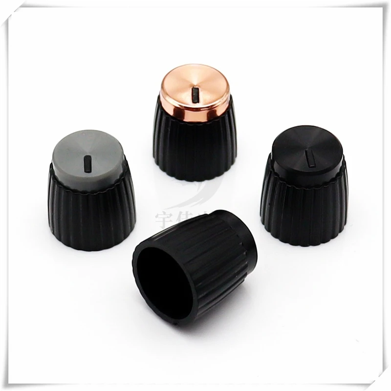 5PCS 15×16 Plastic Knob Potentiometer Knob Speaker Guitar Effector Knob Cap