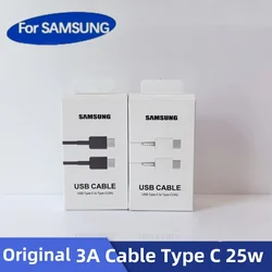 Samsung 3A Cable Type C Original Pd Usb C 25w Super Fast Charging For Galaxy S23 S22 5G S21 Plus S20 A71 Tab S7 S8