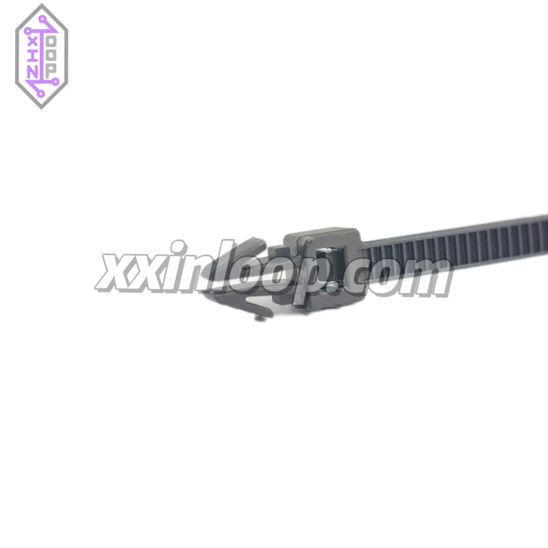 111‐85610 PA66HS Кабельная стяжка с круглым отверстием внутри зубчатая фиксирующая стяжка для наконечника стрелы 158 x 3,6 мм Комплект Ø до 32 мм Отверстие для панели