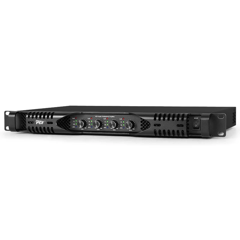1U 4 * 1300 Watt Digital Amplifier 4 Channel KTV Club Party Stereo System Class D Audio Power Amplifier