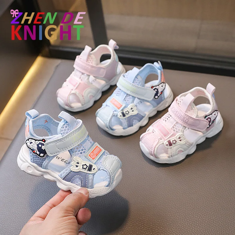 Summer New Toddler Shoes Baby Cartoon Shoes Versatile Soft Bottom Non-slip Girls Functional Shoes Children's Closed-toe Sandals