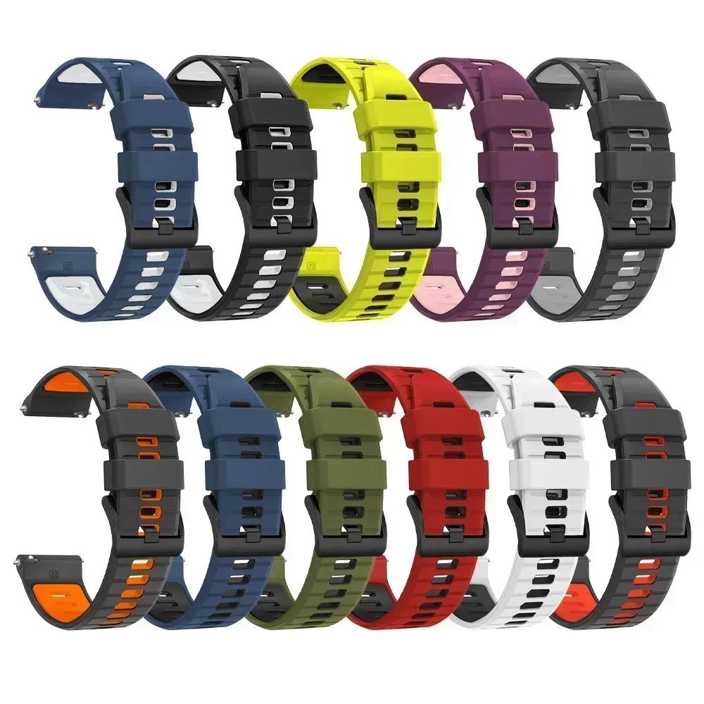 Silicone Strap For Garmin Forerunner 570 165 255/Vivoactive 6 5 4/Venu 3/2 plus Band For Amazfit GTR/GTS 20 22mm Sport Bracelet
