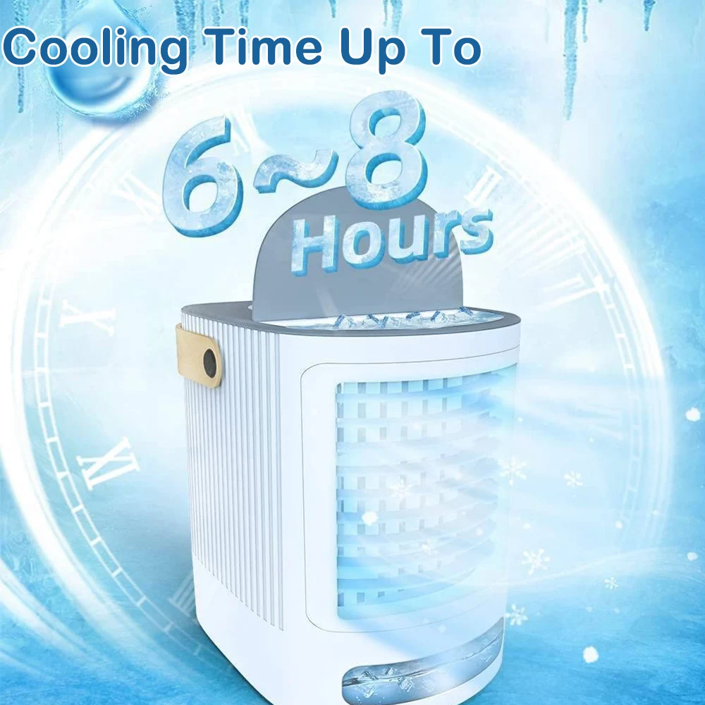 Portable Air Conditioner Mini Air Cooler Evaporative Water Cooler Fan Humidifier for Room Air Conditioning for Car Camping