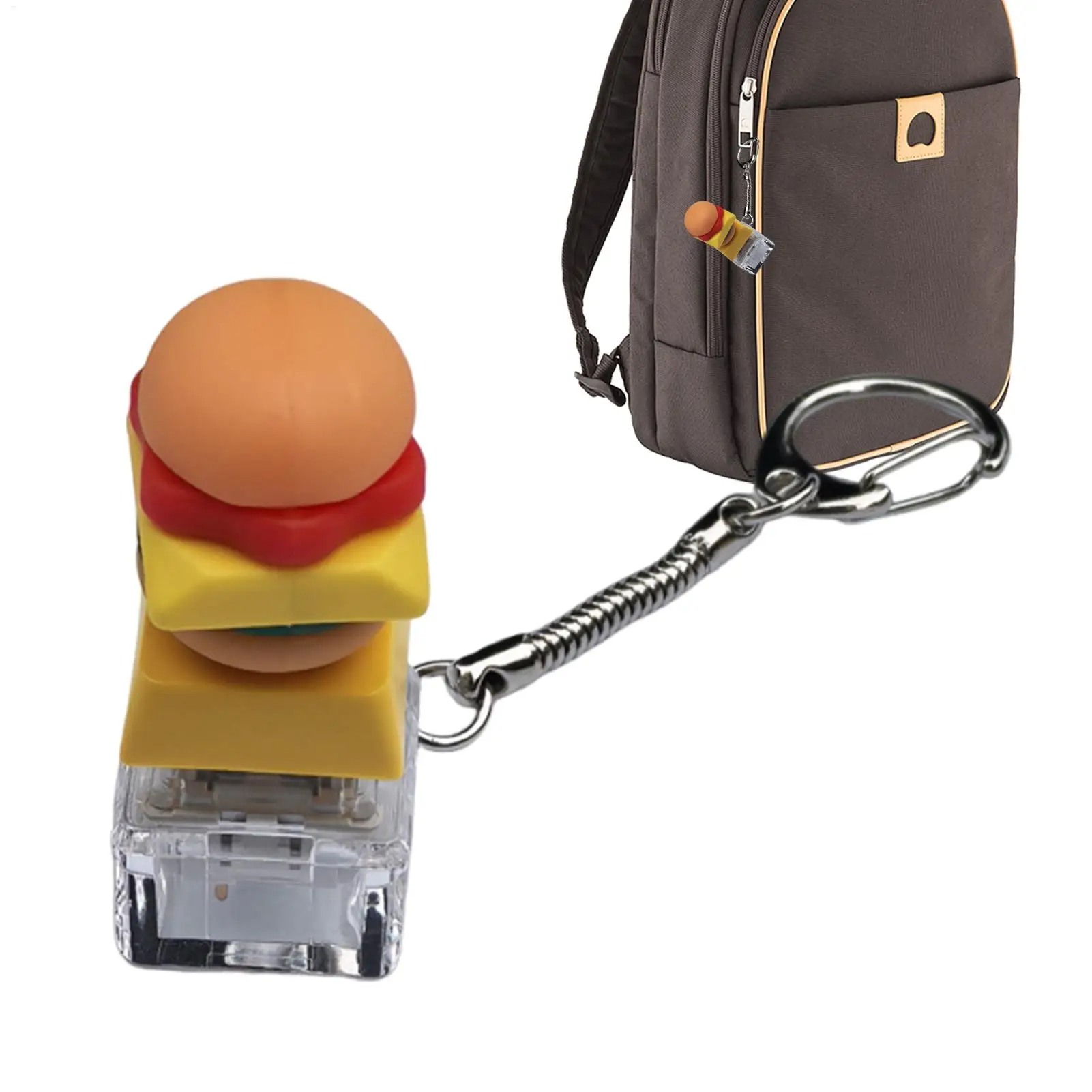 พวงกุญแจรูปอาหาร ดีไซน์น่ารัก รูปเบอร์เกอร์ สำหรับผู้ชาย ผู้หญิง เด็กชาย เด็กหญิง วัยรุ่น สามี