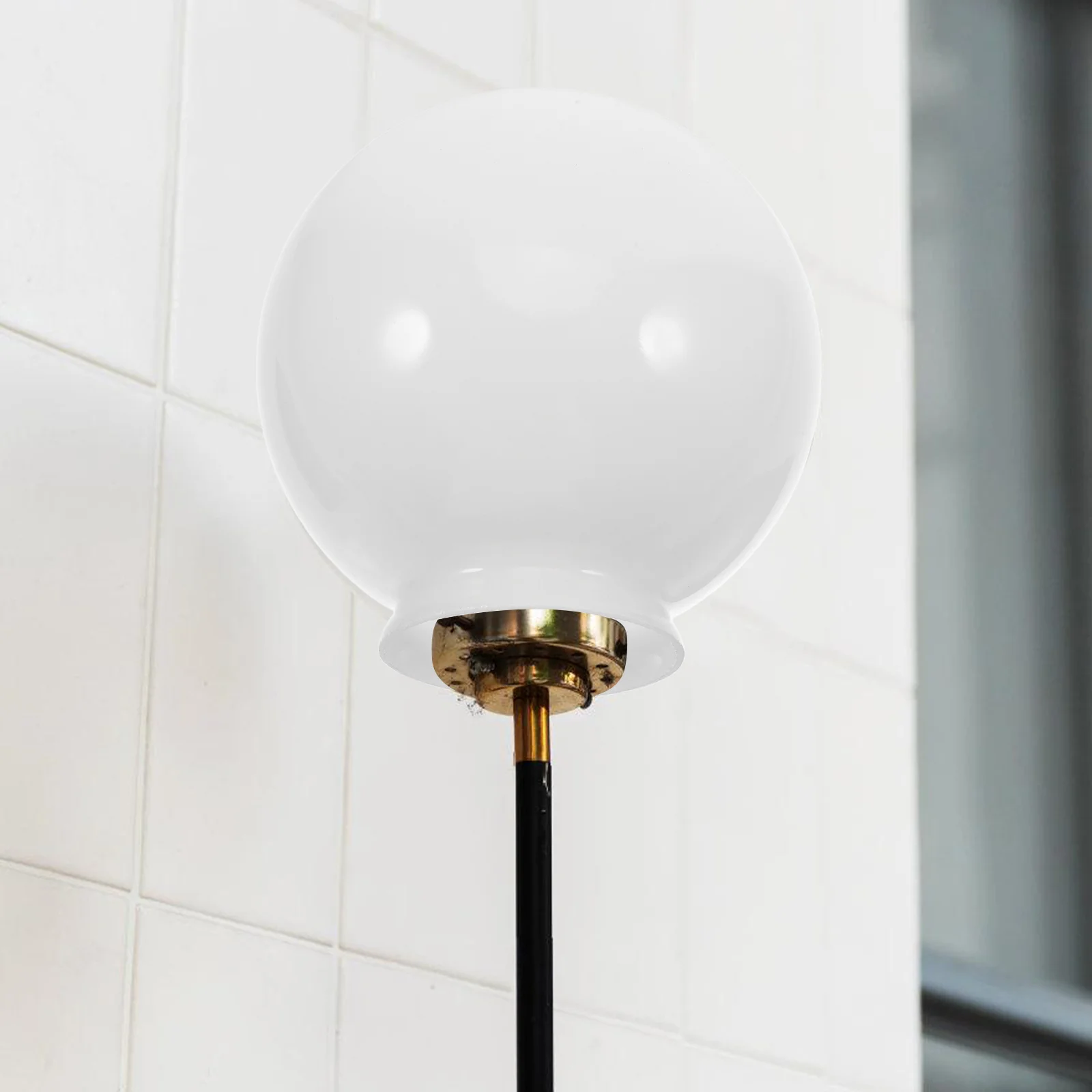 

Opal White Glass Lampshade Spherical Shape Light Globe Replacement for Pendant Ceiling Fan Floor Lamp Soft Warm Lighting