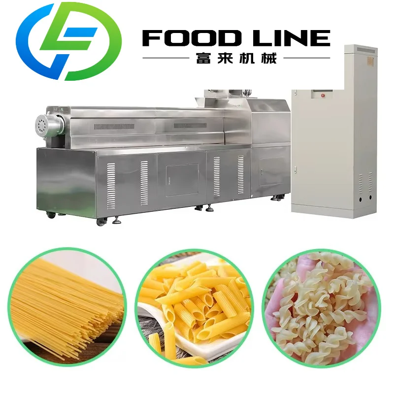 Professional Bright Stainless Steel Instant Pasta Production Line, Custom Machine for Macaroni & Spaghetti Manufacturing