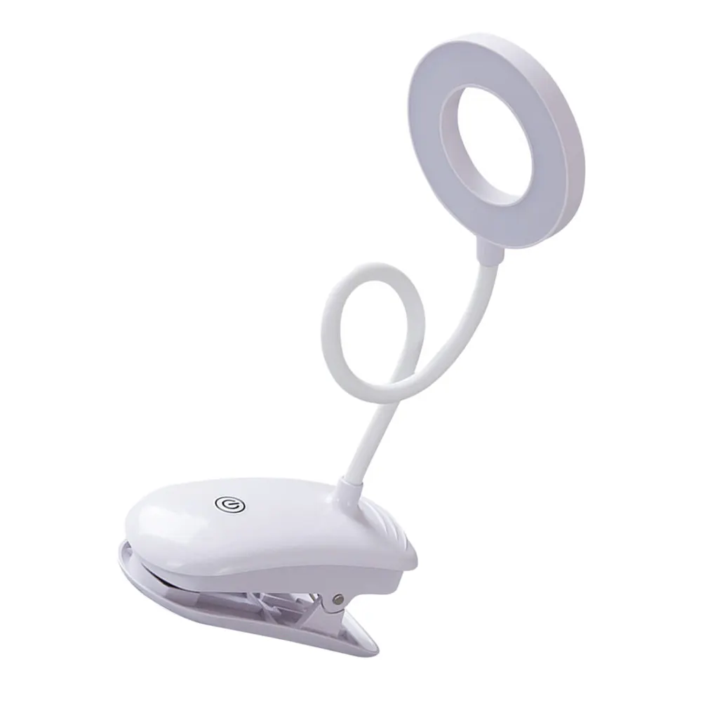 

Charging Clip Table Light 3 Color Temperatures Foldable Eye Protection LED Lamp Clip on Desk Bedside Student Study Reading Small
