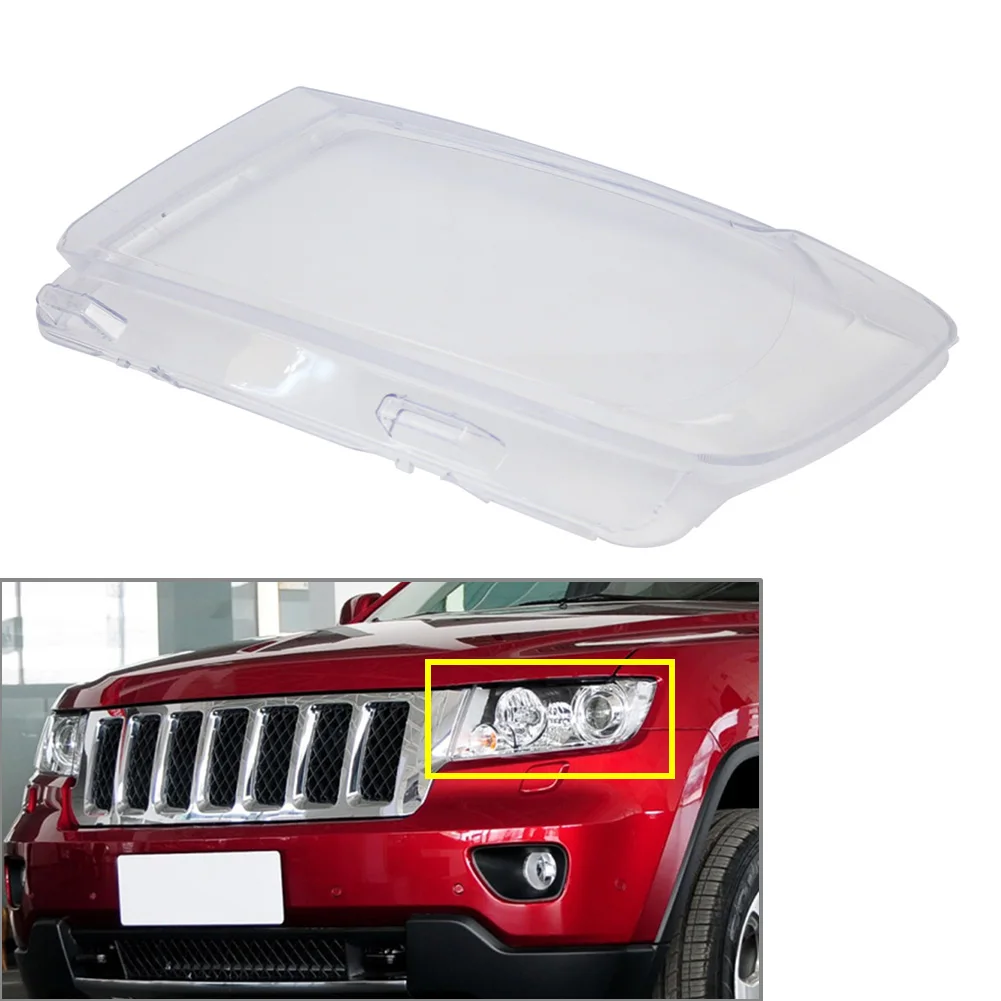 Car Clear Headlight Lens Cover Headlamp Shell Left or Right 1Pc For Jeep Grand Cherokee Compass