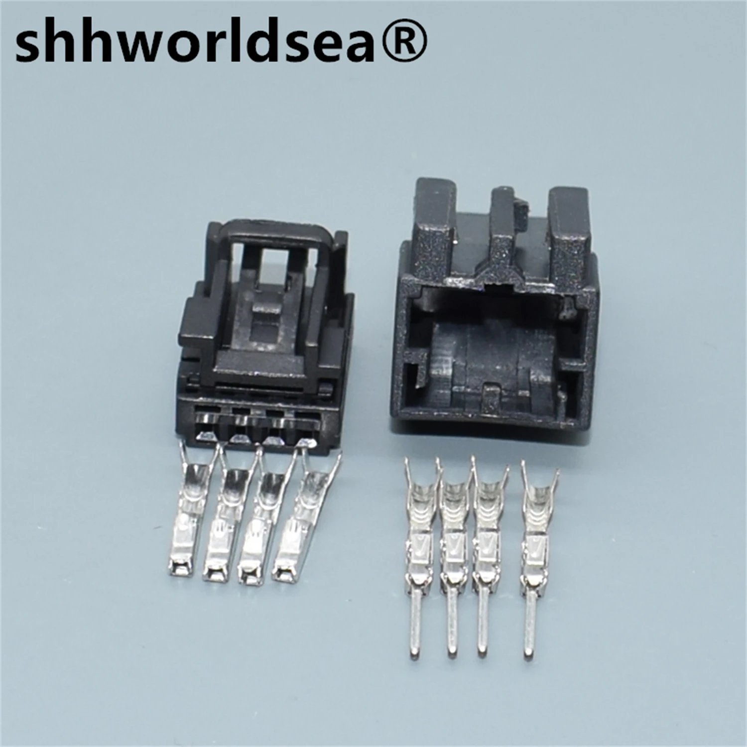 shhworldsea  4 Pin 0.6MM 8K0973754 8K0972994 Door Lifter Switch Plug 8K0 973 754 Auto Wiring Harness Socket For VW Audi