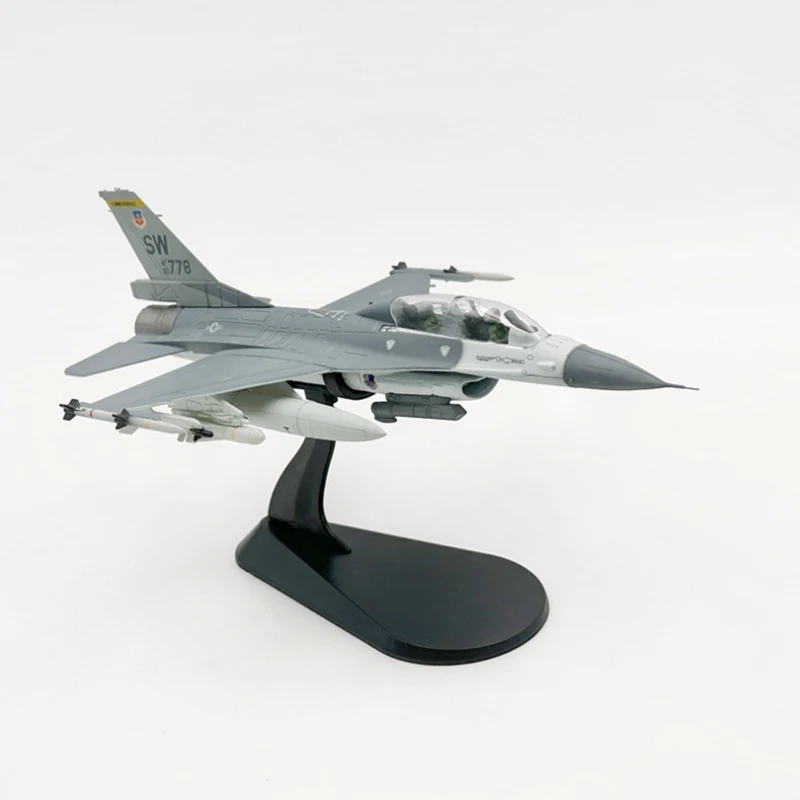 Diecast Metal Alloy for F-16 F16D Falcon Team US Air Force Model 1