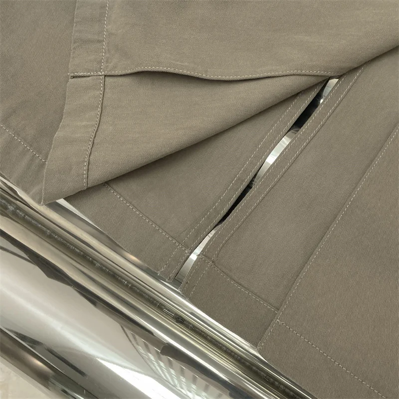 خندق معطف امرأة جديد خريف 2025 صدر واحد سليم صالح المرأة سترة واقية عالية الجودة القطن الخالص معطف طويل سترة نسائية