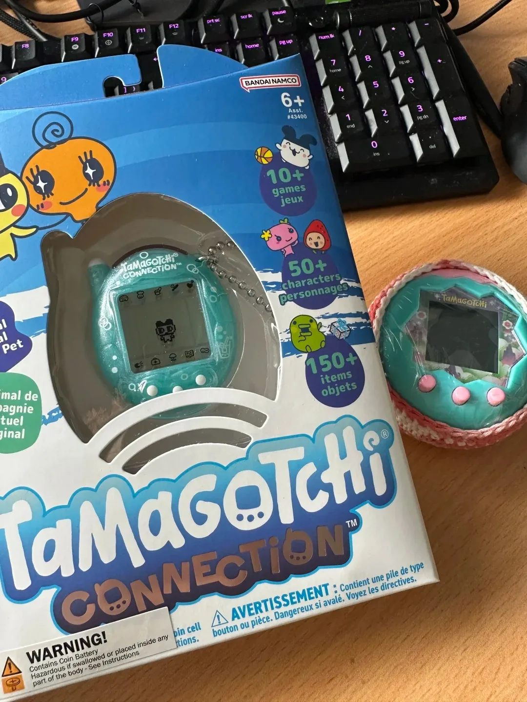 Nowy Bandai Tamagotchi V3 Komunikujący się Online Zwierzak Elektroniczny Nowa Edycja Wykwintny Łuk Niebieska Bąbelka Dostępny od Ręki