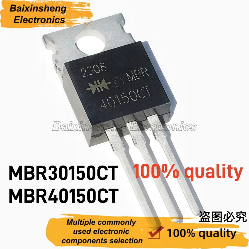 MBR40150CT TO-220 10PCS MBR30150CT Schottky Diode 150V 30A 40A Common Cathode High Efficiency Power Rectifier