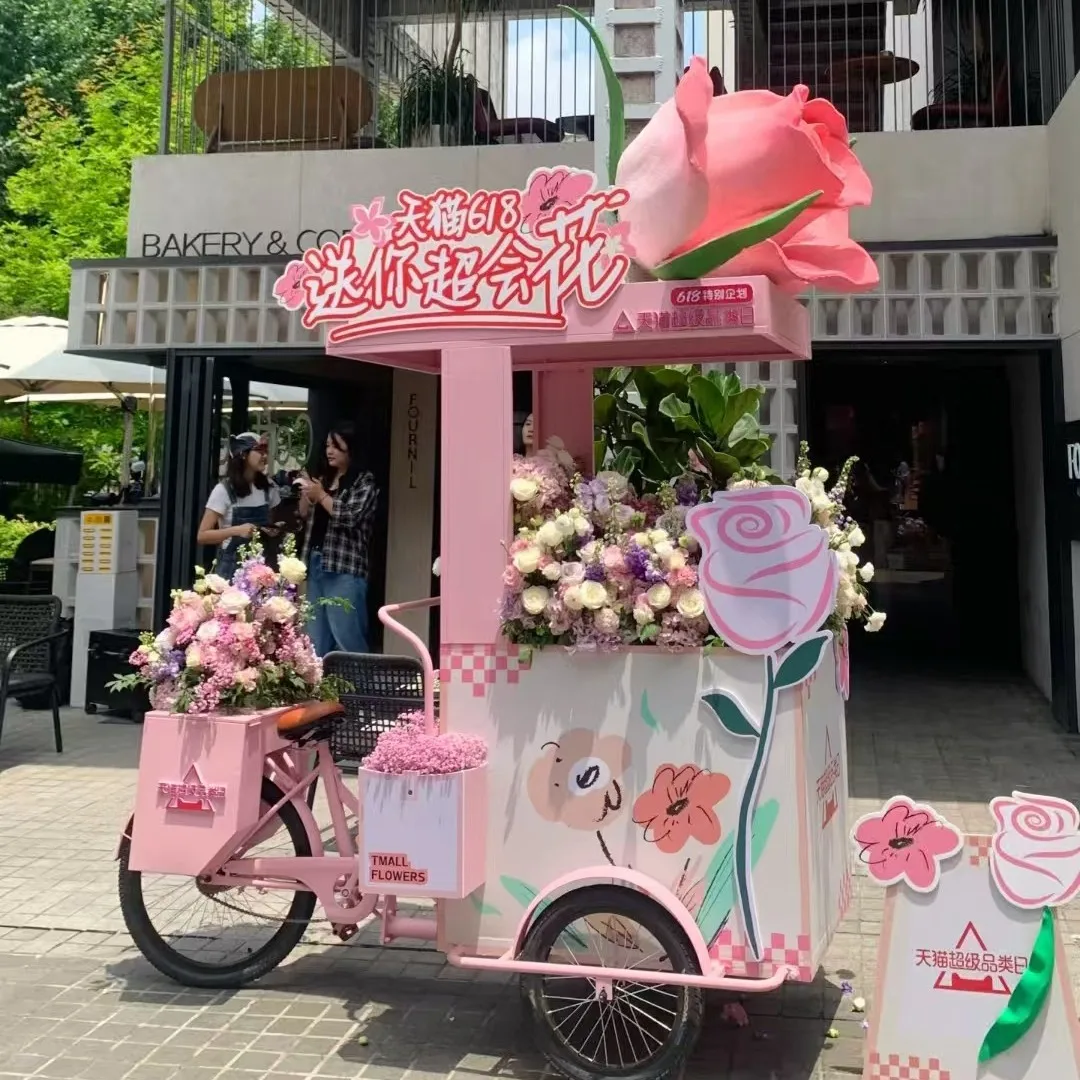 

Customizable Market Streetside Snacks Night Market Cart Mobile Sale Shopping Mall Decoration