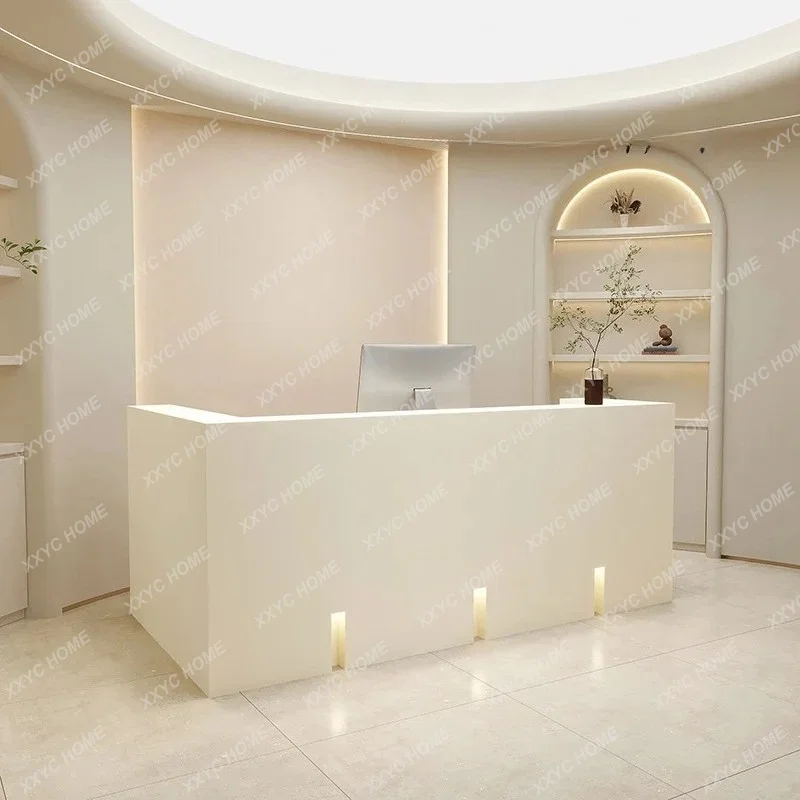 A  Modern Simple Checkout Page Kindergarten Beauty Salon Reception Desk Training Institution Bar