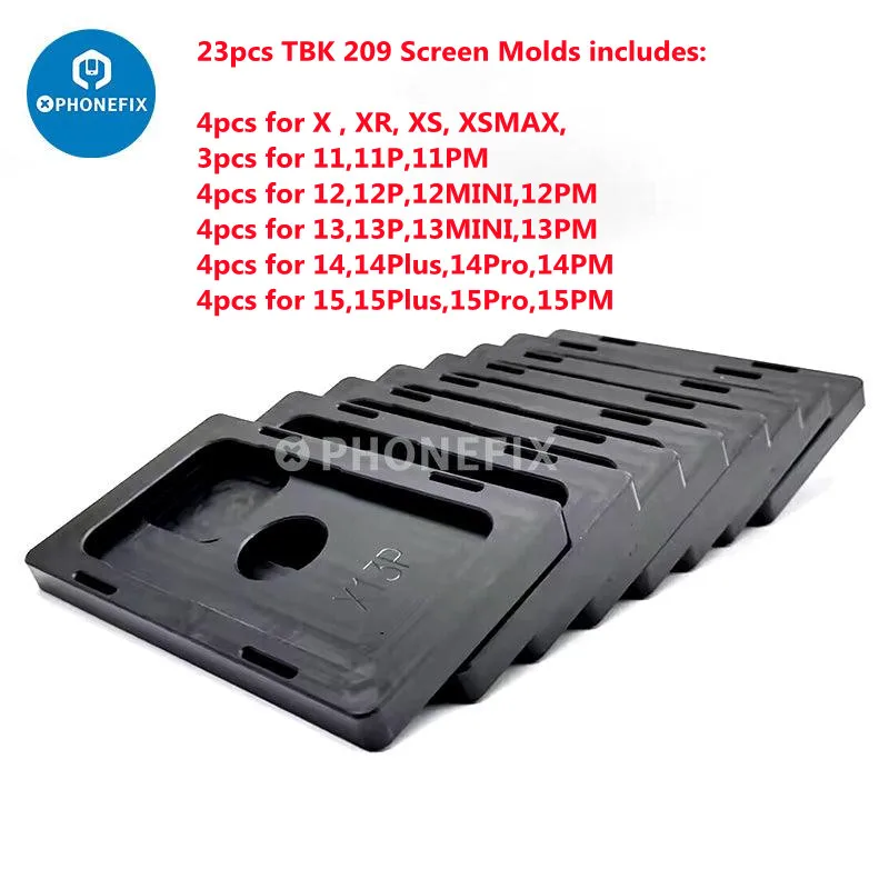 Tela do telefone pressionando a máquina para iPhone X - 15Pro Max Habitação, Samsung Back Cover Clamp, Precision Repair, TBK-209