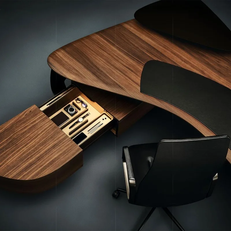 Desk boss table modern light luxury high-end designer villa