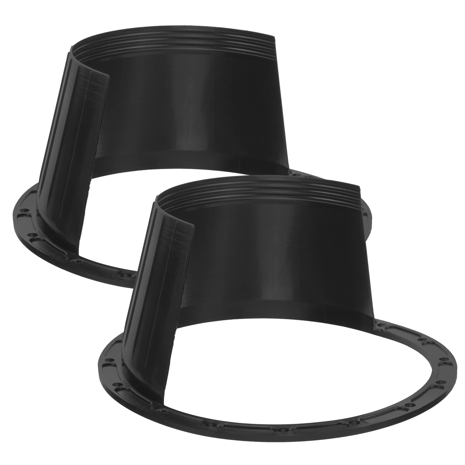 

2 Pcs Waterproof Speaker Cover Accessory Speakers Audio Gasket Plastic Door Ring Car Spacers Adapter Stackable