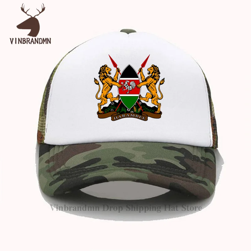 Republic of Kenya Kenyan unisex baseball cap fashion 2024 bucket hat nation team cotton sporting fishing hat country flag KEN 20