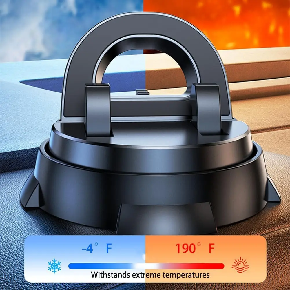 

Car Phone Mount Dashboard 360° Rotatable Car Phone Holder With Suction&Non-Slip Silicone Grip Car Navigation Mobie Phone Bracket