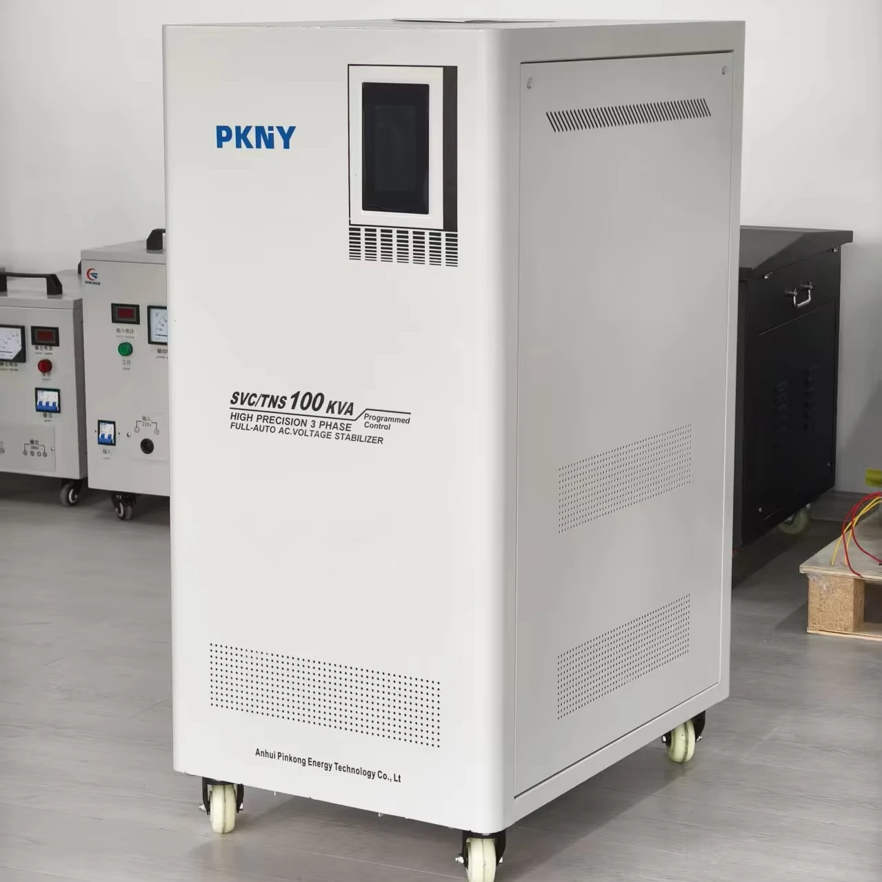 Three-phase 100kva digital display voltage regulator with overvoltage and undervoltage protection