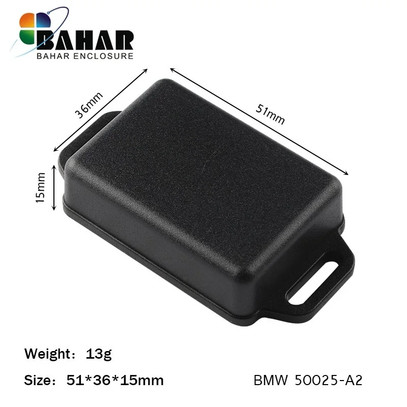 Bahar Wall-Mounting Enclosure ABS Plastic Shell Wire Junction Box Instrument Case Model BMW 50025 for electronics wall mount