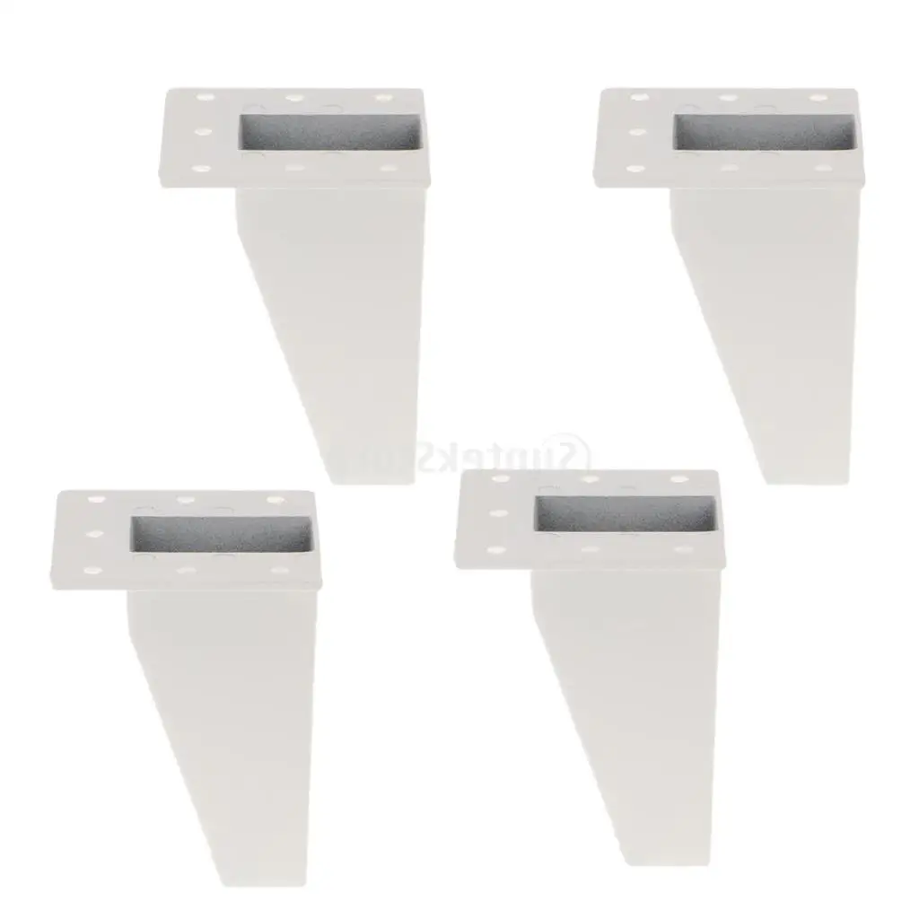 4 Pieces Metal Furniture Sofa Legs Anti-damp Feet for Couch Chair Cabinet