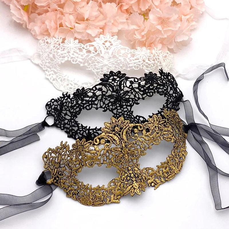 Máscara facial de renda princesa máscara de renda sexy fita para vestido extravagante feminino baile de formatura noites celebrações de mardi gras