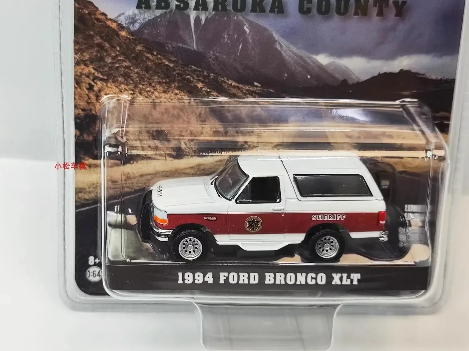 Modelo de coche de aleación de Metal fundido a presión, juguetes para colección de regalos, Ford Bronco XLT, 1:64, 1994