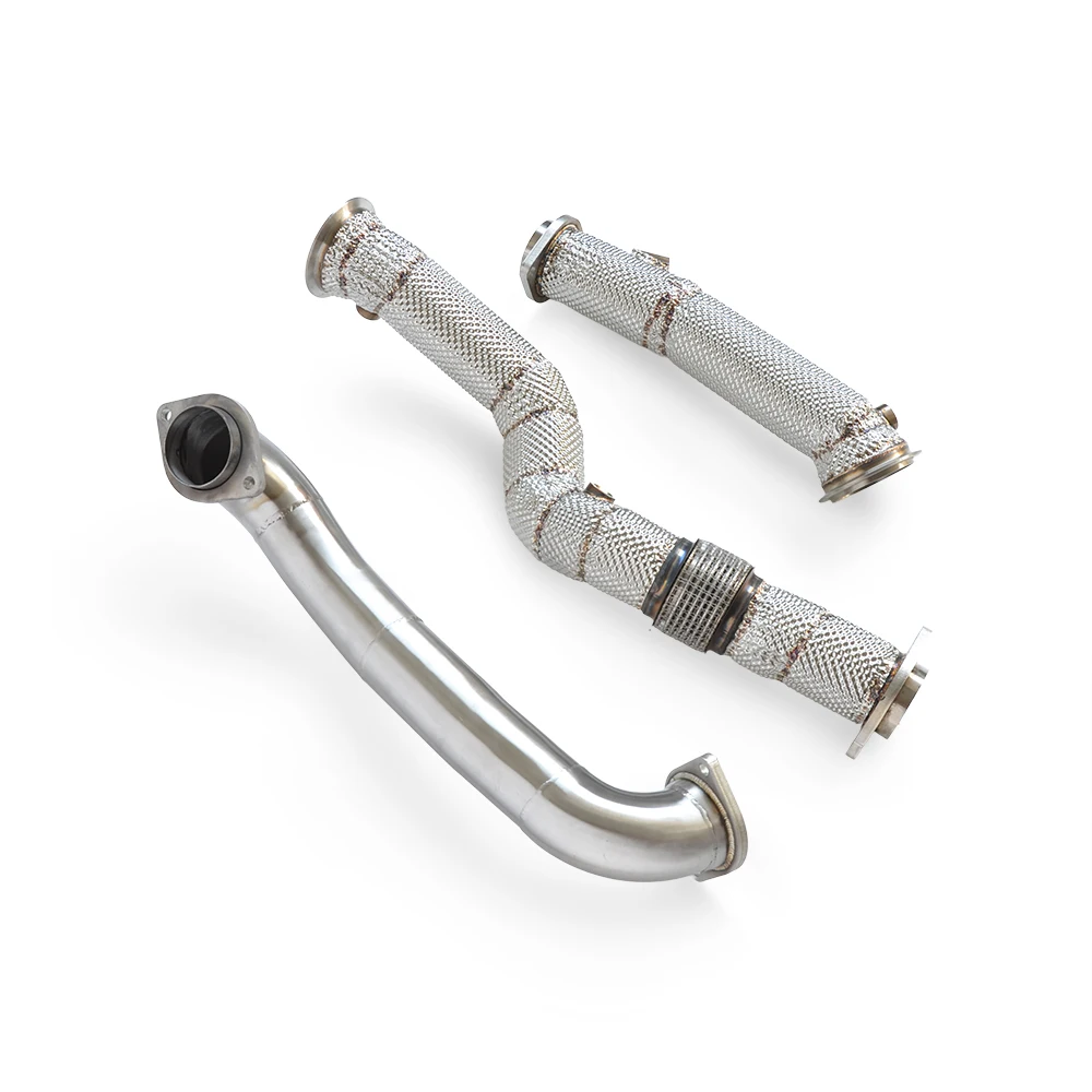 

Suitable for BMW M3/M4 G80/G82 3.0T 2019-2023 Heat Shield Straight Stainless Steel Exhaust System Automatic Free Flow Downpipe