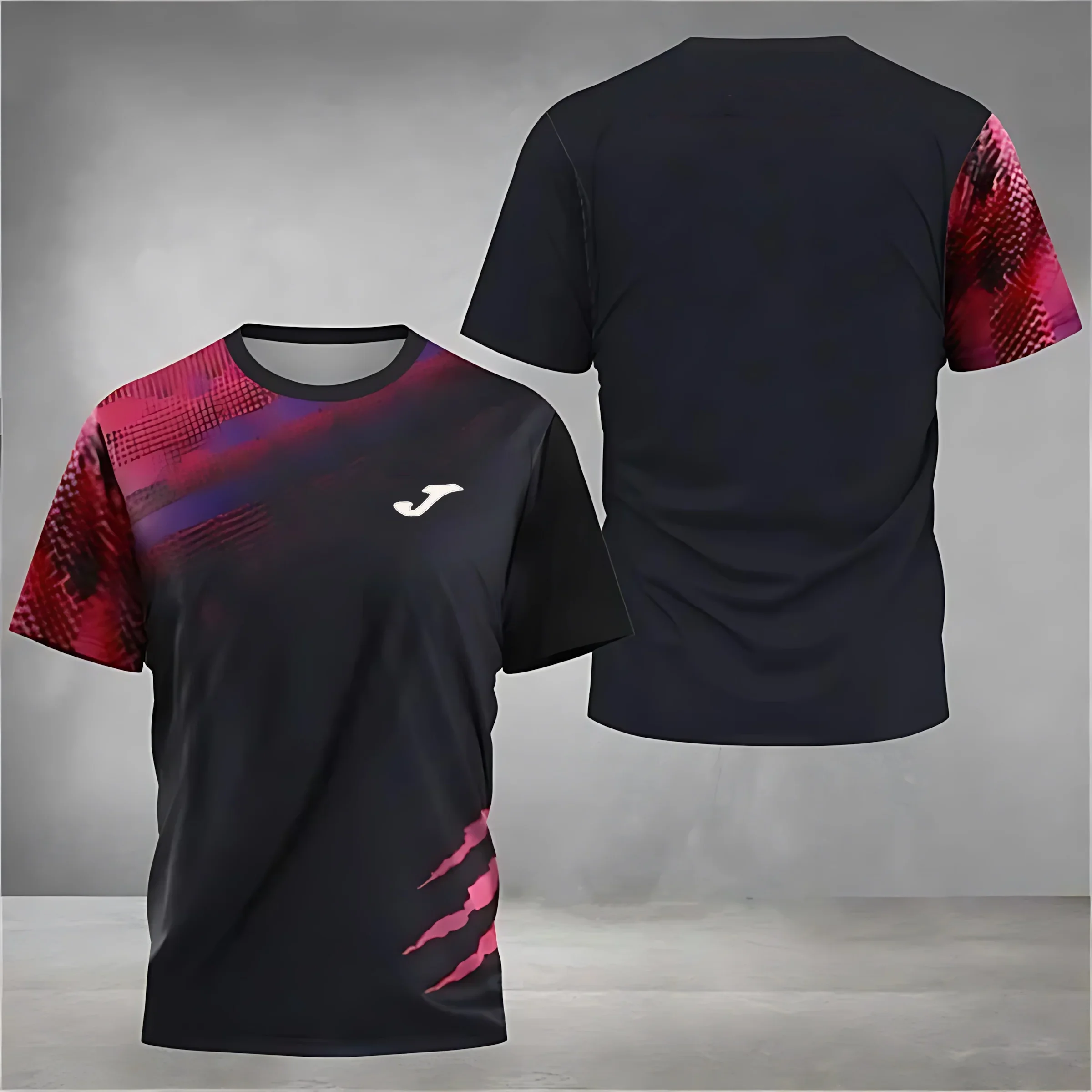 

JOMA летняя мужская футболка с 3D принтом, спортивный костюм для тренировок на открытом воздухе, быстросохнущий дышащий топ с короткими рукавами для фитнеса и бега