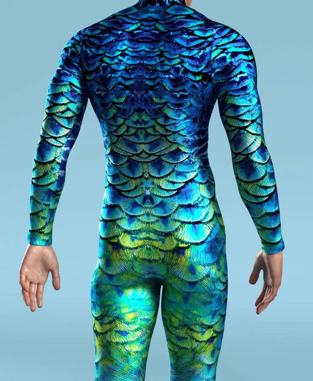 POP Halloween-Skelett-Cosplay-Overall mit Daumen, bunter Kunstdruck, Bodysuit mit Reißverschluss vorne, Catsuit, Themenparty-Outfit, Rave-Outfit – Detail 12