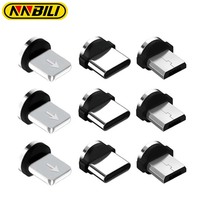 5 Pcs 360 Rotation Magnetic Tips For Mobile Phone Charge Replacement Parts To Use Durable Converter Charging Cable Adapter