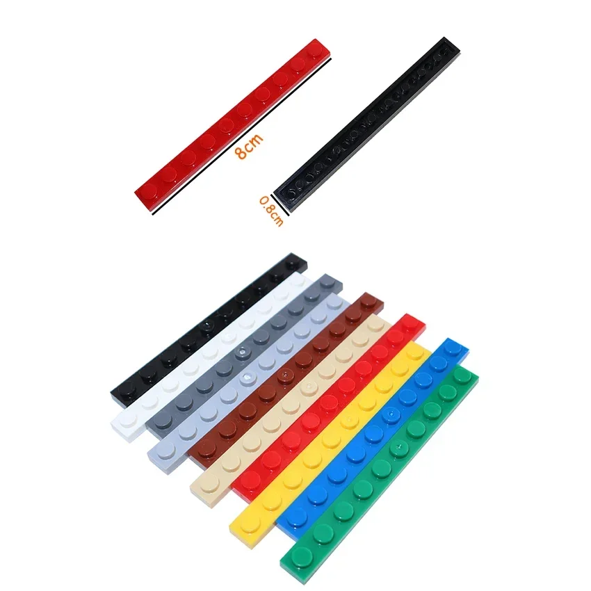 

MOC Assemble Particles 30PCS Size 1x10 Dot Plate DIY Building Blocks 1*10 Figures Bricks Educational Creative Toy for Kid 4477