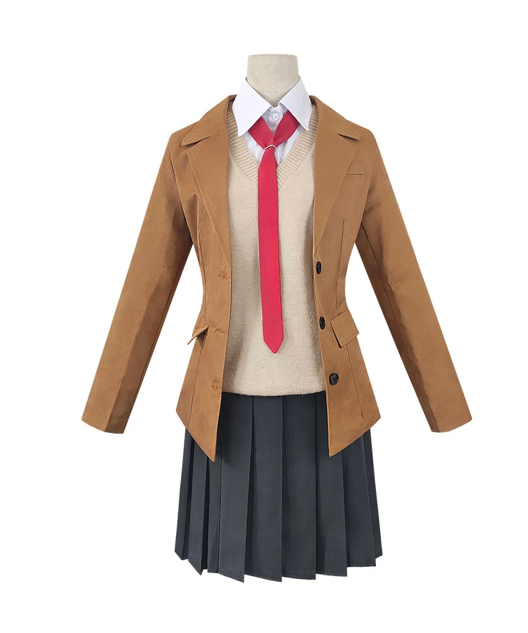 Game Anime Seishun Buta Yarou Serie Cosplay Kostuums Sakurajima Mai Uniform Set