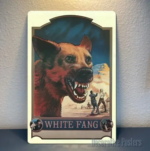 White Fang Movie Metal Poster -Collectable Sign- 20x30cm (8x12inch)  -aluminum