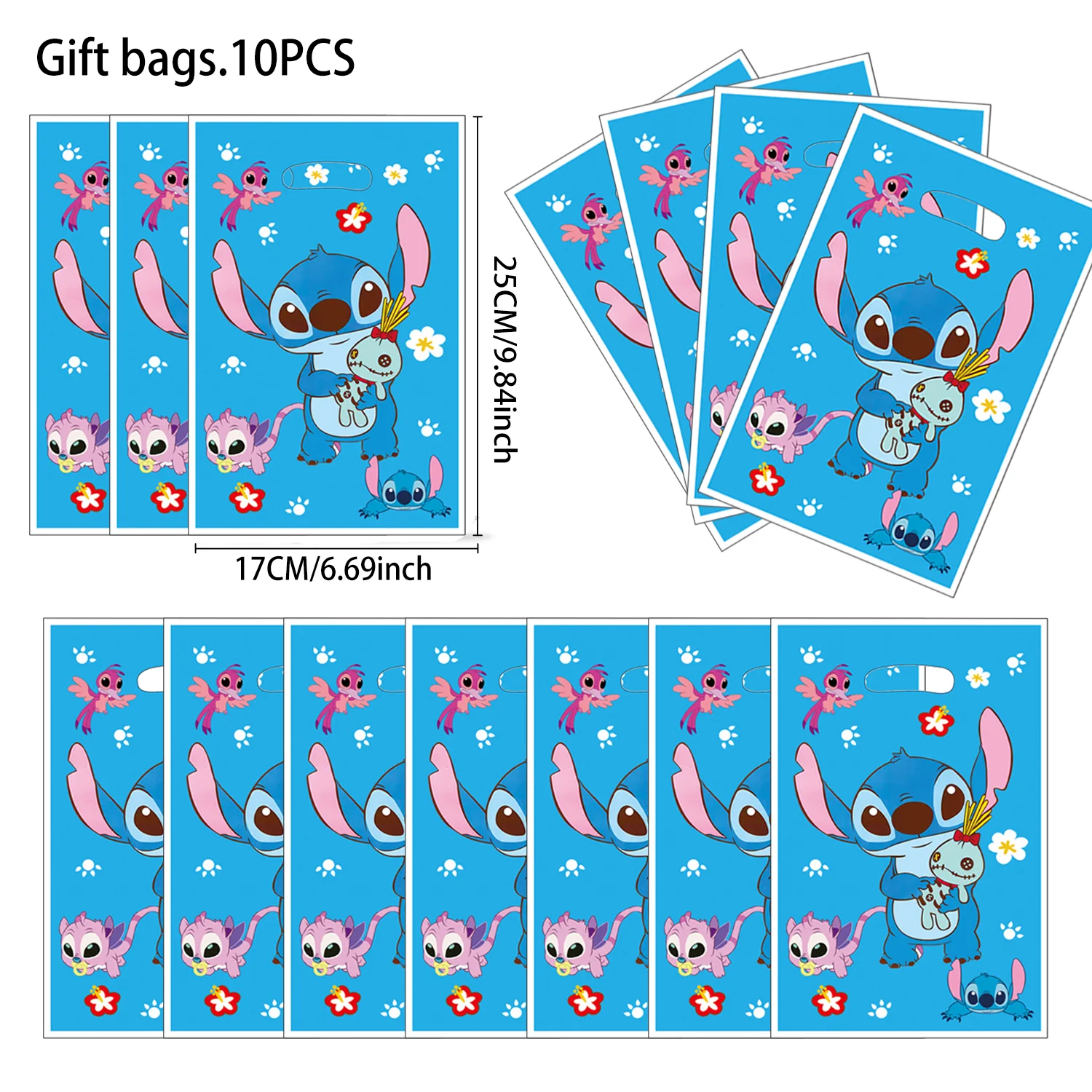 

Disney Lilo & Stitch Birthday Party Decoration Girls Boys Favor Thanks Gifts Package Gift Boxes Stitch Baby Shower Plastic Pack