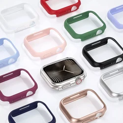Cover For Apple Watch Case 46mm 42mm 41mm 45mm 44mm 40mm 38mm Accessories PC Protector bumper iWatch Series 10 9 7 8 6 se 5 4 3