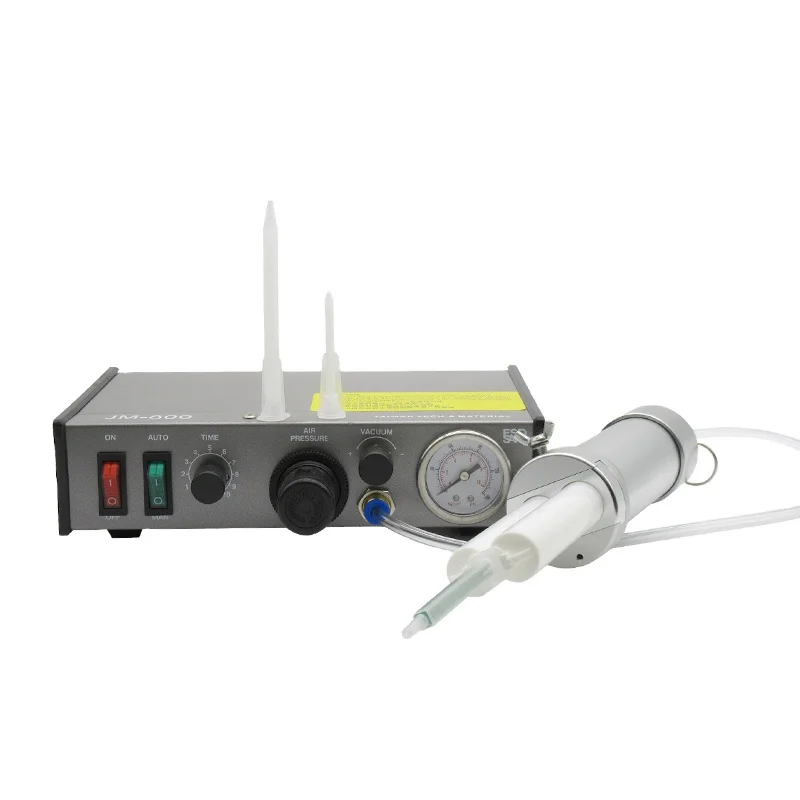 JM-800 Double-Hole Semi-Automatic Glue Dispenser Epoxy Resin Liquid Machine for Electronic Industry Hand Tools