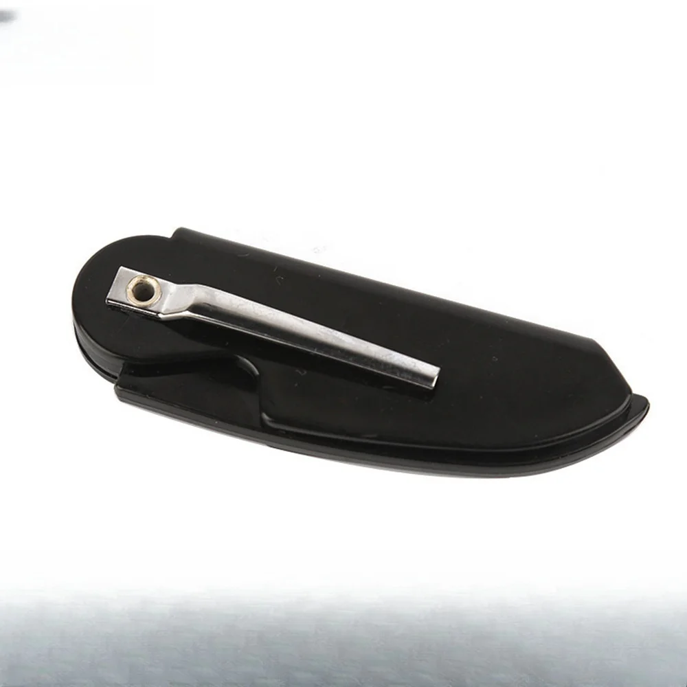 Man Woman Folding Portable Travel Comb Black Plastic Pocket Foldable Comb Knife Shaped Hairbrush Beard Comb With Clips