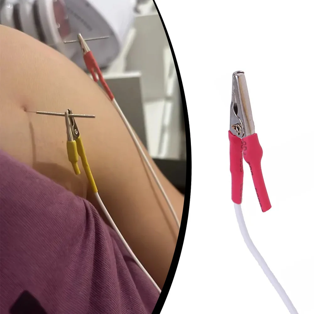 12-120pcs Alligator Clip Cable Electronic Acupuncture Treatment Instrumeh Clip