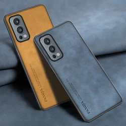 Luxury PU Leather Case For OnePlus Nord 2 5G Back Cover Matte TPU Silicone Protection Phone Case For One Plus Nord 2 Nord2 Coque